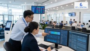 Quản lý vận hành theo dõi phần mềm gọi số thứ tự tại trung tâm dịch vụ