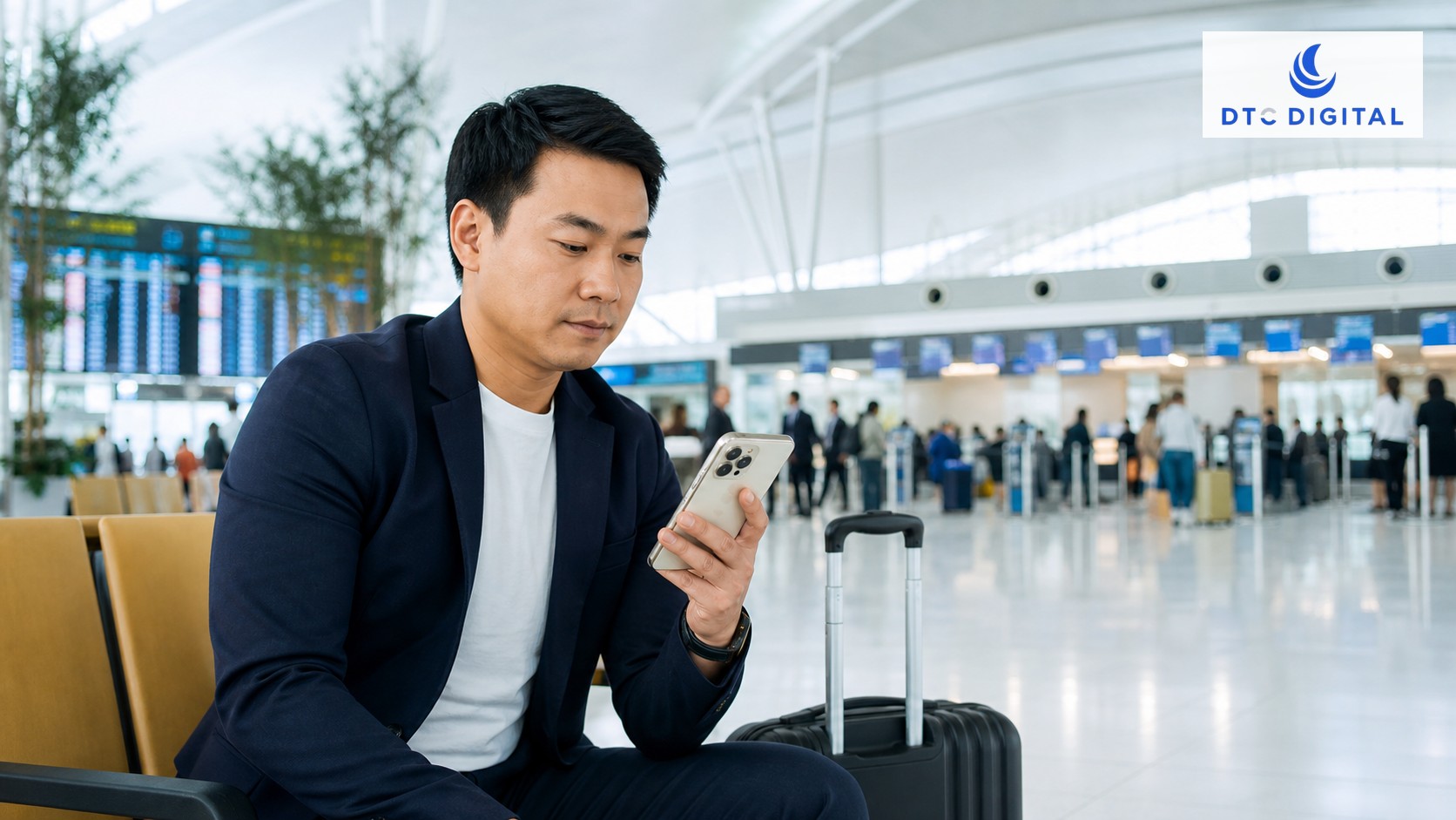 Hành khách kết nối Wi-Fi miễn phí tại Nhà ga T3 Tân Sơn Nhất