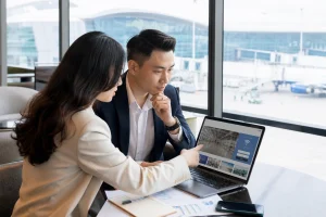 Brand Manager và Media Planner lập kế hoạch Wifi Marketing tại sân bay