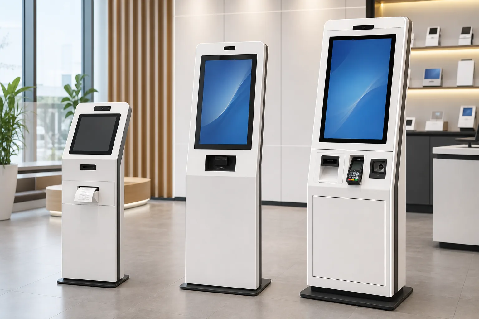 Ba phân khúc kiosk lấy số, tra cứu và thanh toán tự phục vụ