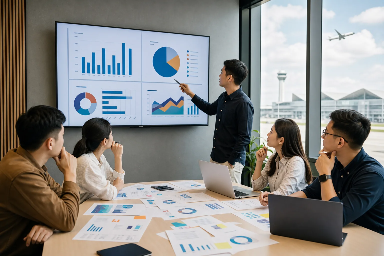 Agency xây dựng ngân sách và KPI chiến dịch Wifi Marketing sân bay